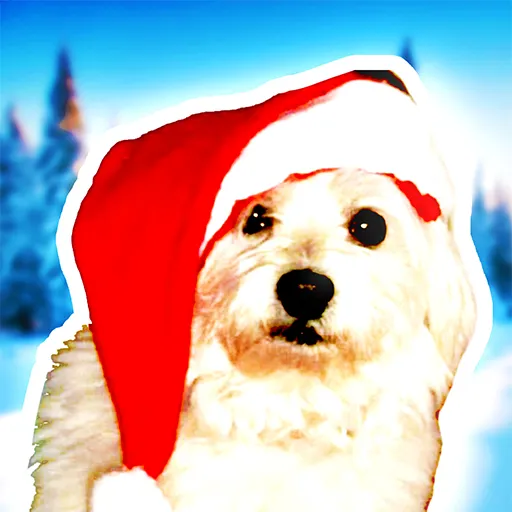 Christmas Dog Profile Icon