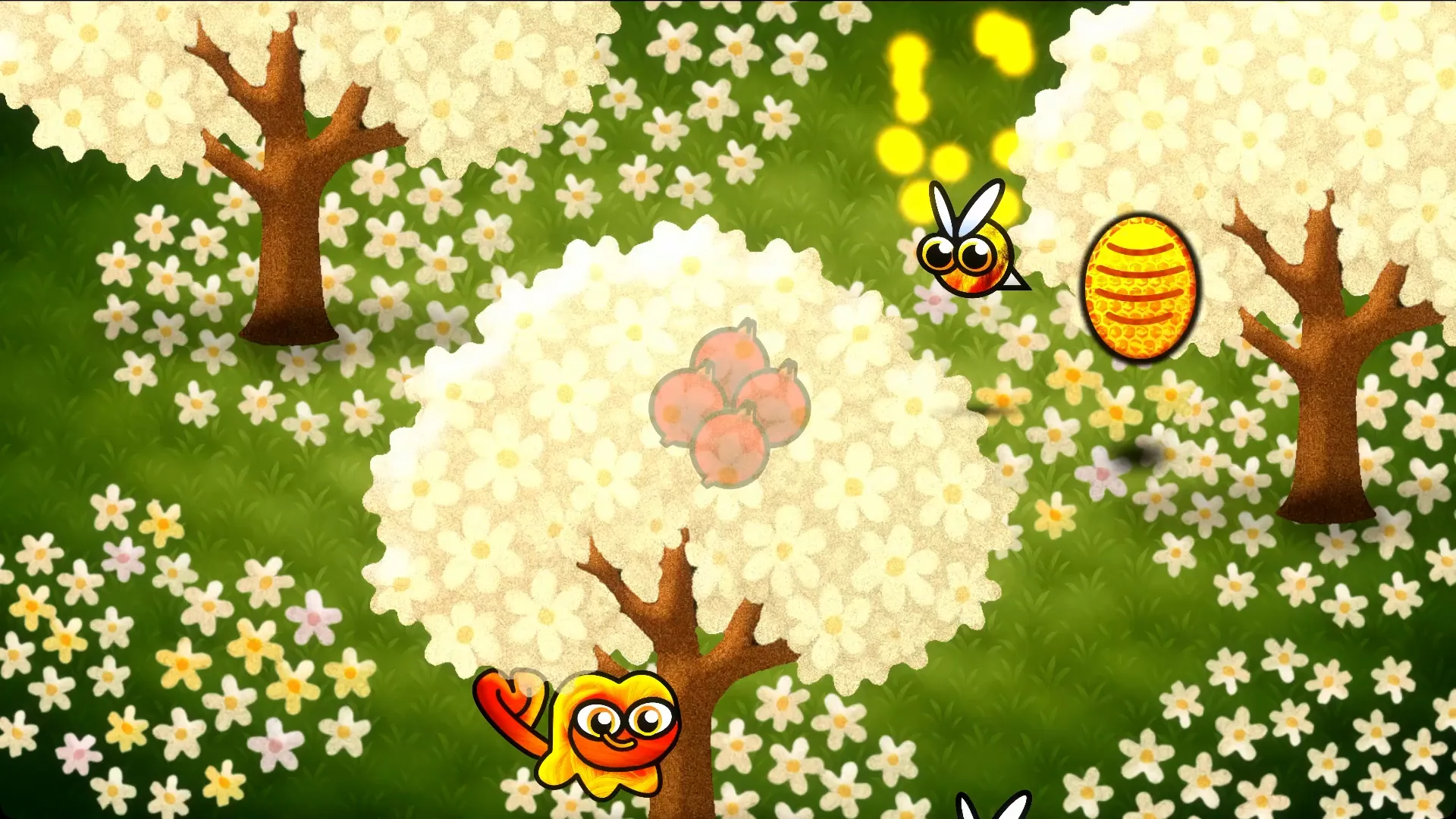 Gameplay on the Flower Valley map